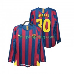 Fotbollströja FC Barcelona Lionel Messi 30 2005 Retro Män Hemmaställ 2006 Lång ärm