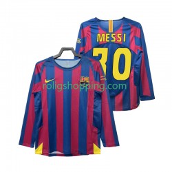 Fotbollströja FC Barcelona Lionel Messi 30 Champions League 2005 Retro Män Hemmaställ 2006 Lång ärm