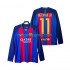 Fotbollströja FC Barcelona Neymar JR 11 2016 2017 Retro Män Hemmaställ Lång ärm