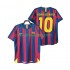 Fotbollströja FC Barcelona RONALDINHO 10 2005 Retro Män Hemmaställ 2006 Kort ärm