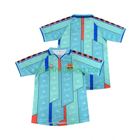 Fotbollströja FC Barcelona 1996 1997 Retro Män Bortaställ Kort ärm