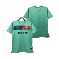 Fotbollströja FC Barcelona Retro Män Bortaställ 2011 2010 Kort ärm
