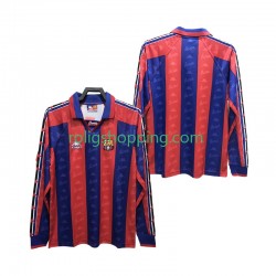 Fotbollströja FC Barcelona 1996 1997 Retro Män Hemmaställ Lång ärm