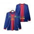 Fotbollströja FC Barcelona 2012 2013 Retro Män Hemmaställ Lång ärm