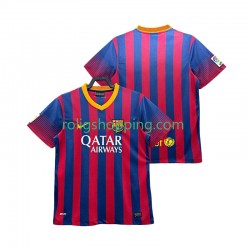 Fotbollströja FC Barcelona 2013 2014 Retro Män Hemmaställ Kort ärm