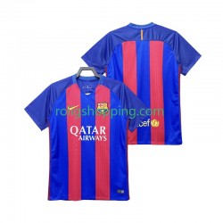 Fotbollströja FC Barcelona 2016 2017 Retro Män Hemmaställ Kort ärm