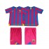 Fotbollströja FC Barcelona 2005 Retro Barn Hemmaställ 2006 Kort ärm