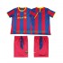 Fotbollströja FC Barcelona Retro Barn Hemmaställ 2011 2010 Kort ärm