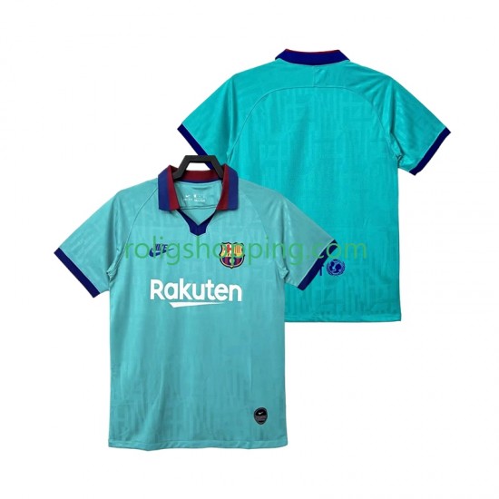 Fotbollströja FC Barcelona 2019 2020 Retro Män Tredjeställ Kort ärm