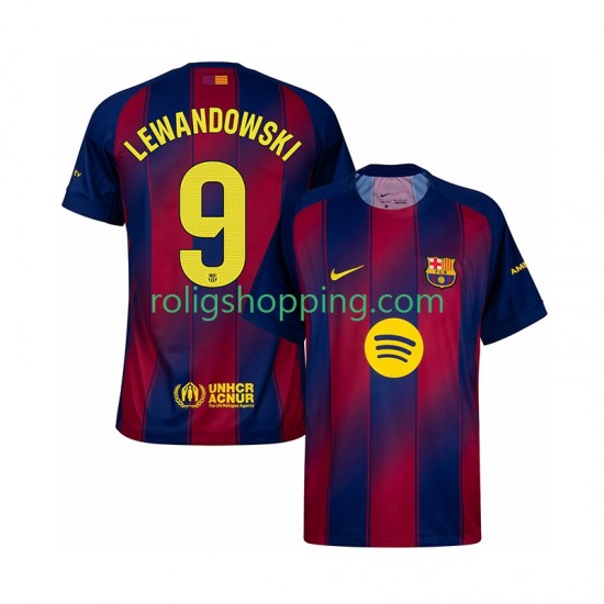 Fotbollströja FC Barcelona Robert Lewandowski 9 Män Hemmaställ 2025-2026 Kort ärm