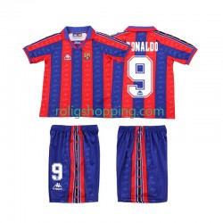Fotbollströja FC Barcelona Ronaldo 1996 1997 Retro Barn Hemmaställ Kort ärm