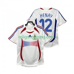 Fotbollströja Frankrike Henry 12 Retro Män Bortaställ 2006 Kort ärm