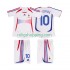 Fotbollströja Frankrike ZIDANE 10 Retro Barn Bortaställ 2006 Kort ärm