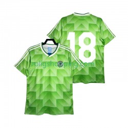 Fotbollströja Tyskland 18 1990 Retro Män Bortaställ Kort ärm