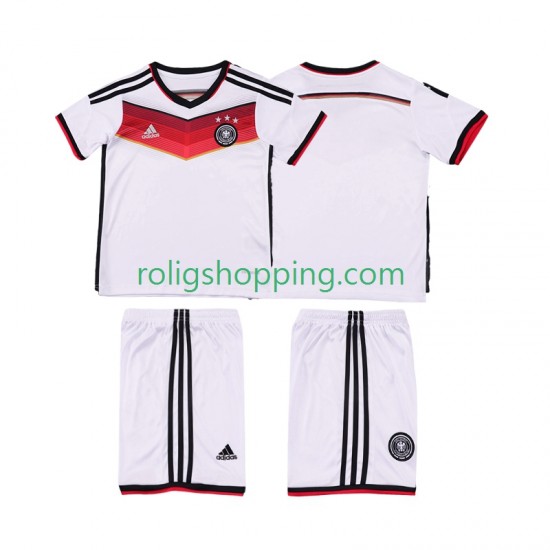 Fotbollströja Tyskland 2014 Retro Barn Hemmaställ Kort ärm