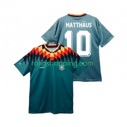 Fotbollströja Tyskland MATTHAUS 10 Retro Män Bortaställ 1994 Kort ärm