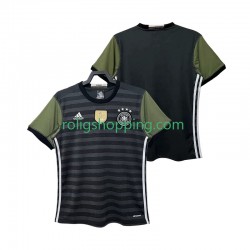 Fotbollströja Tyskland 2016 Retro Män Bortaställ Kort ärm