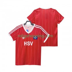 Fotbollströja Hamburger SV 1983 1984 Retro Män Bortaställ Kort ärm