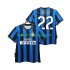 Fotbollströja Inter Milan MILITO 22 2009 Retro Män Hemmaställ 2010 Kort ärm