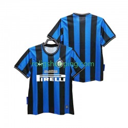 Fotbollströja Inter Milan 2009 Retro Män Hemmaställ 2010 Kort ärm