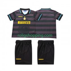 Fotbollströja Inter Milan 1997 1998 Retro Barn Tredjeställ Kort ärm