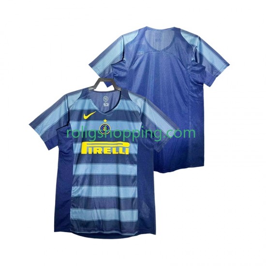 Fotbollströja Inter Milan 2005 Retro Män Tredjeställ 2004 Kort ärm