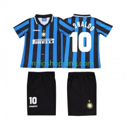 Fotbollströja Inter Milan Ronaldo 10 1997 1998 Retro Barn Hemmaställ Kort ärm