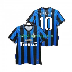 Fotbollströja Inter Milan SNEIJDER 10 2009 Retro Män Hemmaställ 2010 Kort ärm