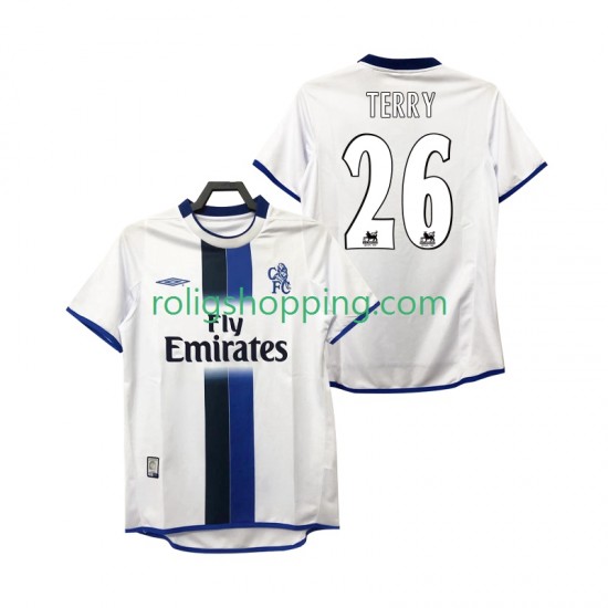 Fotbollströja Inter Milan TERRY 26 2003 Retro Män Bortaställ 2004 Kort ärm