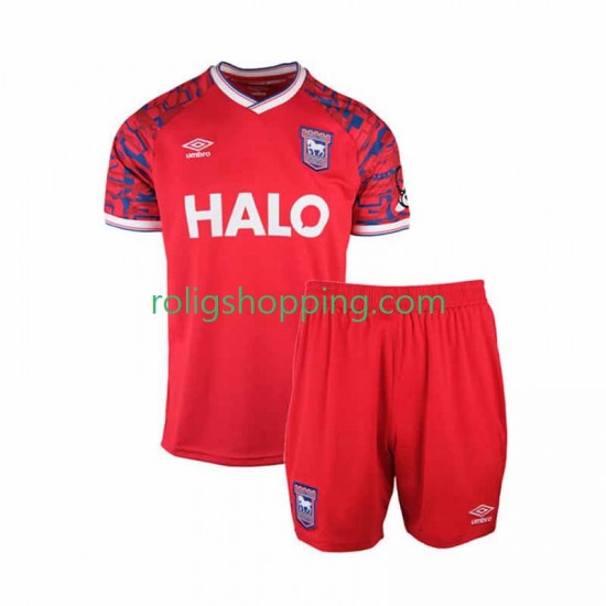 Fotbollströja Ipswich Town Barn Bortaställ 2025-2026 Kort ärm