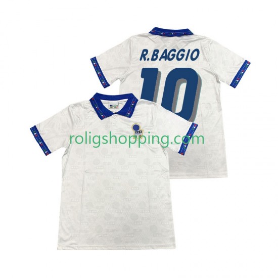 Fotbollströja Italien Roberto Baggio 10 Retro Män Bortaställ 1994 Kort ärm