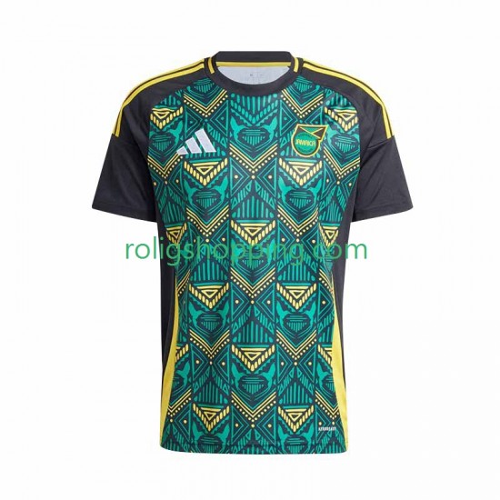 Fotbollströja Jamaica Män Bortaställ 2024-2025 Kort ärm
