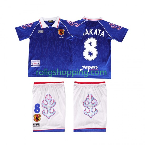 Fotbollströja Japan NAKATA 8 1998 Retro Barn Hemmaställ Kort ärm