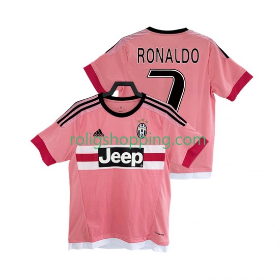 Fotbollströja Juventus Cristiano Ronaldo 7 2016 2017 Retro Män Bortaställ Kort ärm