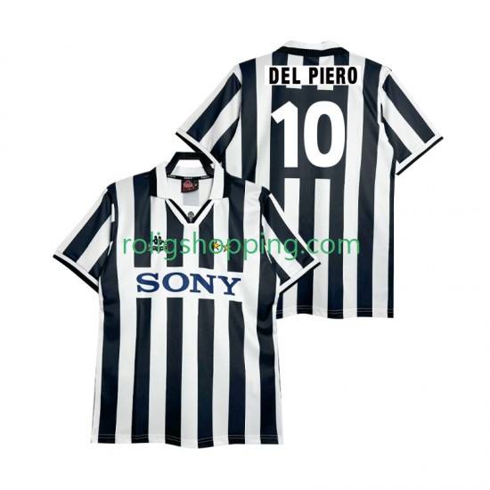 Fotbollströja Juventus DEL PIERO 10 1995 1996 Retro Män Hemmaställ Kort ärm
