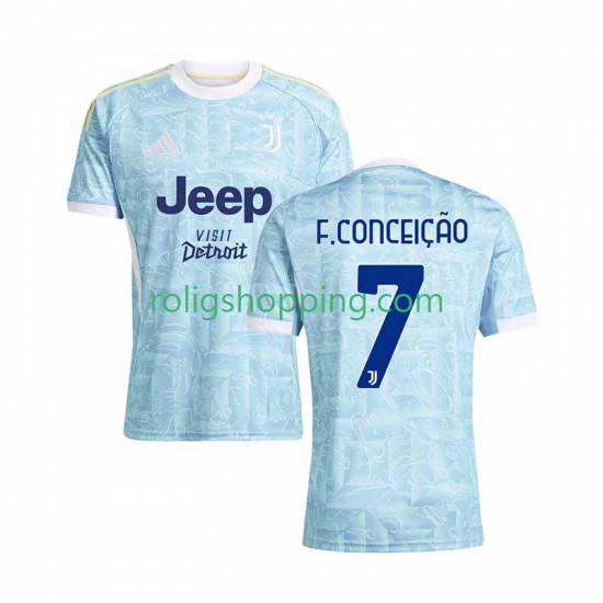 Fotbollströja Juventus Francisco Conceicao 7 Män Bortaställ 2025-2026 Kort ärm