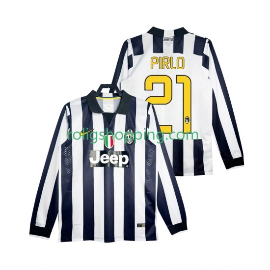 Fotbollströja Juventus Pirlo 21 2014 2015 Retro Män Hemmaställ Lång ärm