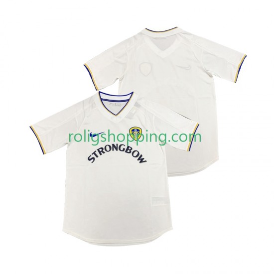 Fotbollströja Leeds United 2000 2001 Retro Män Hemmaställ Kort ärm