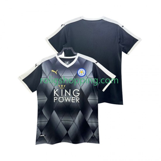 Fotbollströja Leicester City 2014 2015 Retro Män Bortaställ Kort ärm
