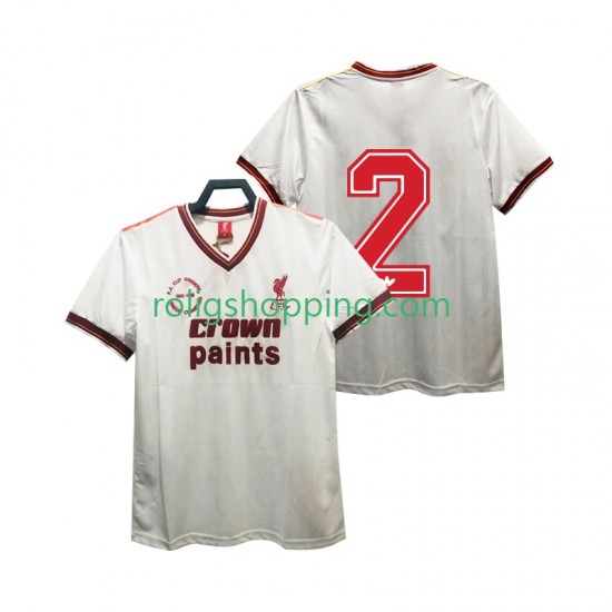 Fotbollströja Liverpool 2 1985 1986 Retro Män Bortaställ Kort ärm