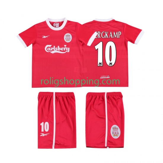 Fotbollströja Liverpool BERGKAMP 10 LWP 1997 1998 Retro Barn Hemmaställ Kort ärm