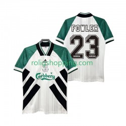 Fotbollströja Liverpool FOWLER 23 1993 1995 Retro Män Bortaställ Kort ärm