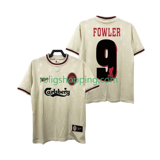 Fotbollströja Liverpool FOWLER 9 1996 1997 Retro Män Bortaställ Kort ärm