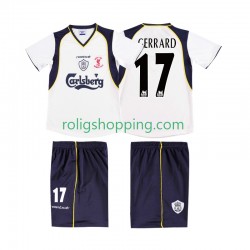 Fotbollströja Liverpool GERRARD 17 LWP 2001 2002 Retro Män Bortaställ Kort ärm