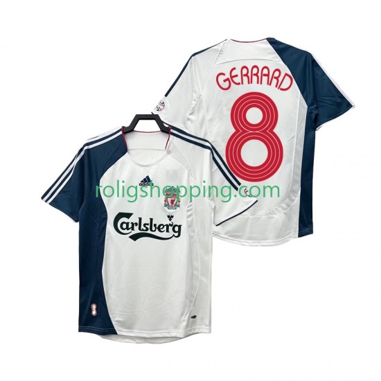 Fotbollströja Liverpool GERRARD 8 Retro Män Bortaställ 2008 2006 Kort ärm