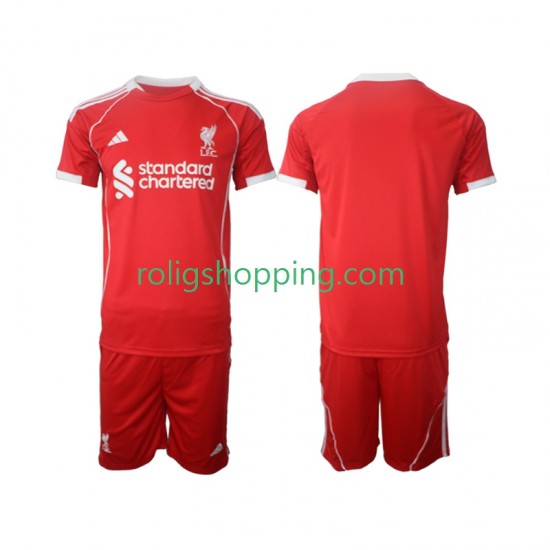 Fotbollströja Liverpool Barn Hemmaställ 2025-2026 Kort ärm