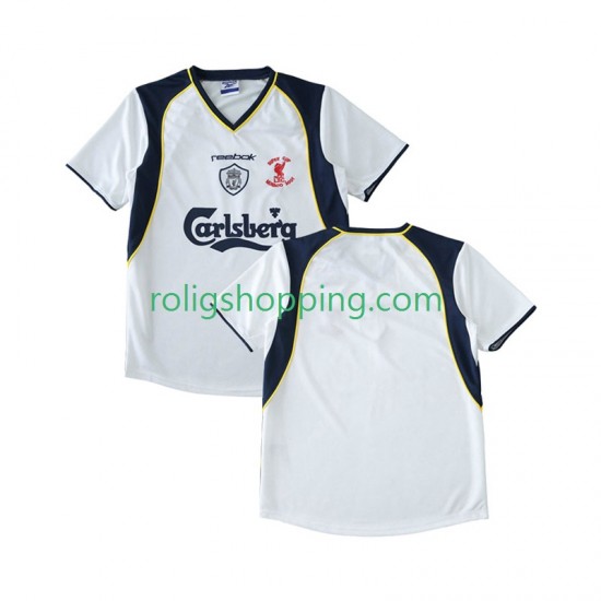 Fotbollströja Liverpool LWP 2001 2002 Retro Män Bortaställ Kort ärm