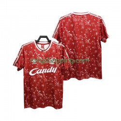 Fotbollströja Liverpool 1989 1991 Retro Män Hemmaställ Kort ärm