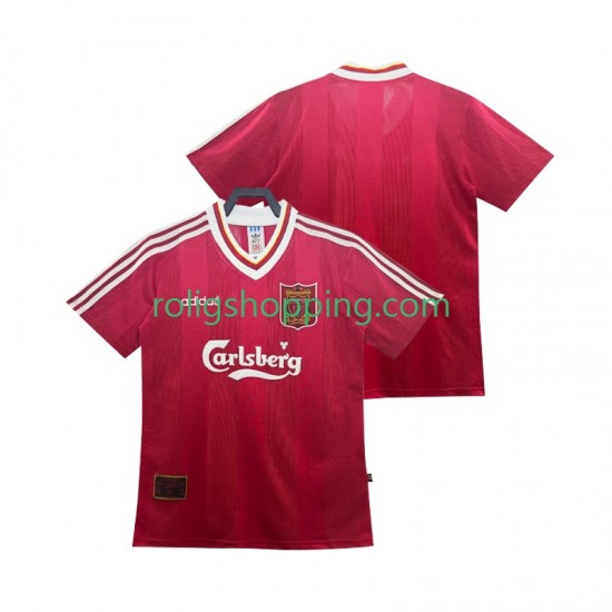 Fotbollströja Liverpool 1995 1996 Retro Män Hemmaställ Kort ärm