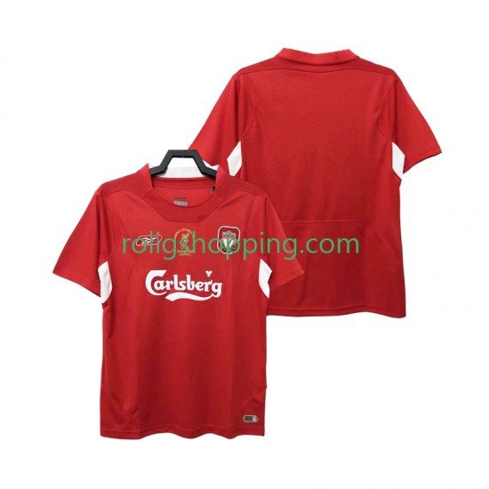 Fotbollströja Liverpool 2005 Retro Män Hemmaställ 2004 Kort ärm